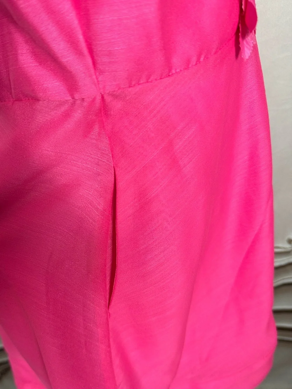 Gianni Bini Hot Pink Floral-Appliqué Party Dress